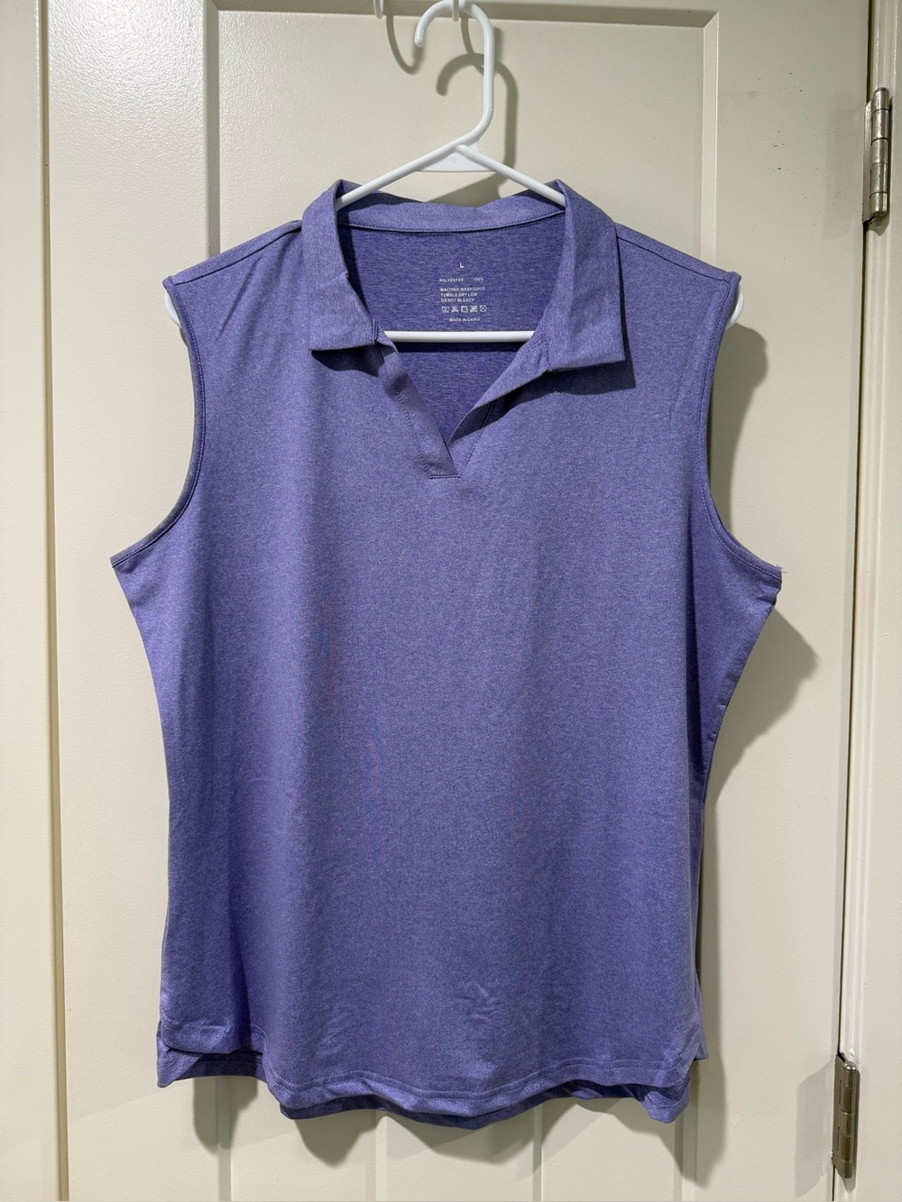NWOT Women’s Lavender Sleeveless Golf Polo Large